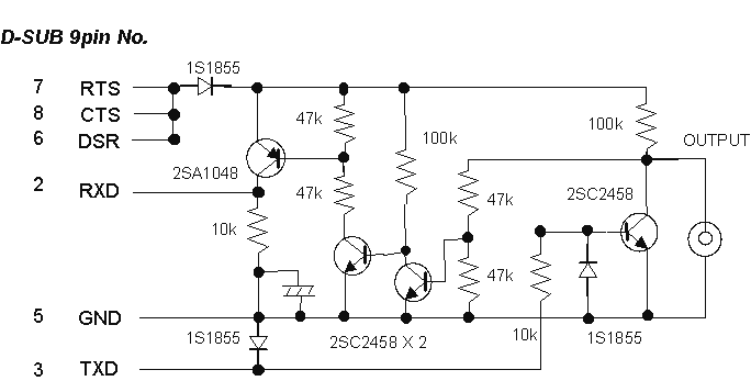 ICOM CI-V interface circuit